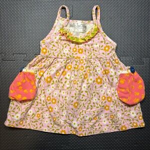 Matilda Jane Good Hart Baby Girl Size 6M Sleeveless Floral Dress